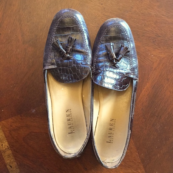 Ralph Lauren Faux Crocodile shoes - Picture 1 of 4